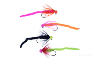 Chenille style steelhead worms